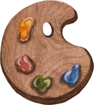 palette de peinture à l'aquarelle