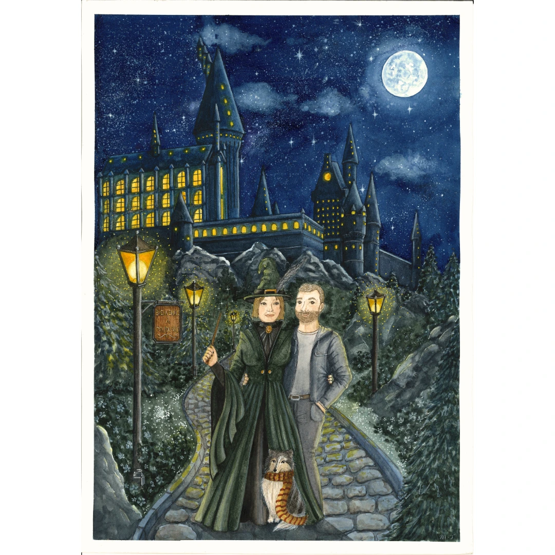 Aquarelle personnalisée