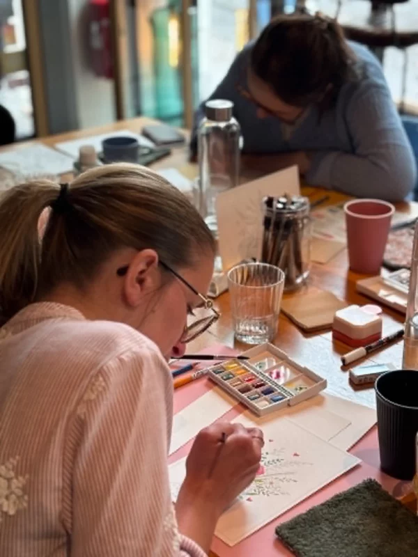 Atelier à La Cour - atelier aquarelle angevin