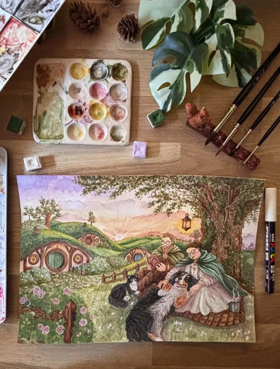 Aquarelle personnalisée
